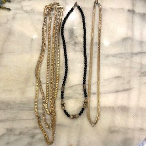 2 sterling silver necklaces.